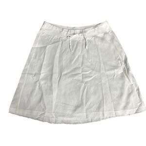 Eileen Fisher Organic Linen Drawstring A-Line Skirt Size Large